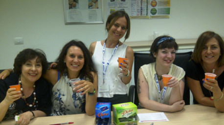 trnder Puffetta76 durante il passaparola e la prova di myDietor Blu e Cuor di Stevia con le sue colleghe ;-).