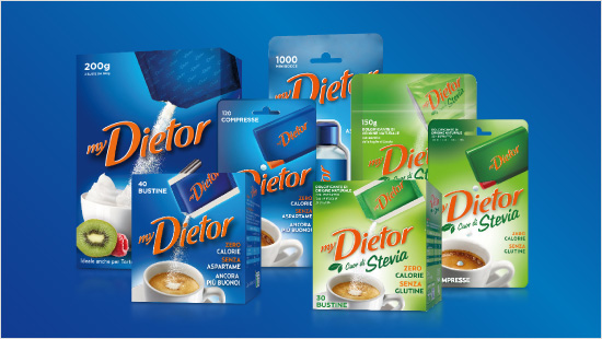 Con le sue gamme di dolcificanti myDietor Blu e myDietor Cuor di Stevia, Dietor ci aiuta ad addolcire ogni momento della giornata con gusto e leggerezza…