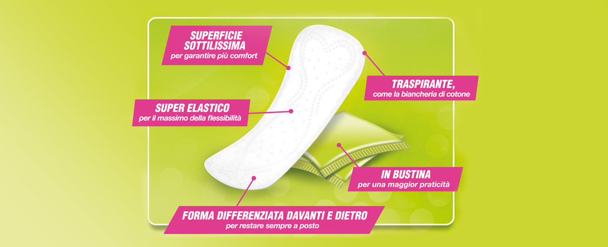 Grazie al nuovo proteggi slip Nuvenia Sottilissimo possiamo prenderci cura del nostro benessere intimo, compiendo un semplice gesto quotidiano.