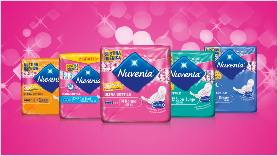 In questo progetto trnd scopriremo Nuvenia Ultra  con tecnologia Rolla, Pressa, Via™, gli assorbenti igienici che dispongono di un sistema unico di chiusura per gettare gli assorbenti usati in modo discreto e igienico.