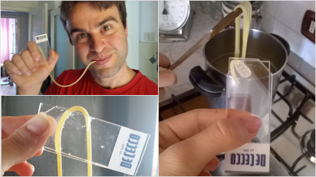 La pasta De Cecco e la prova del vetrino