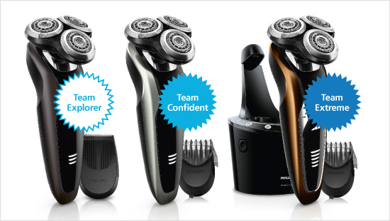 150 trnder saranno divisi in tre team, ognuno dei quali testerà un modello della gamma Philips Shaver 9000.