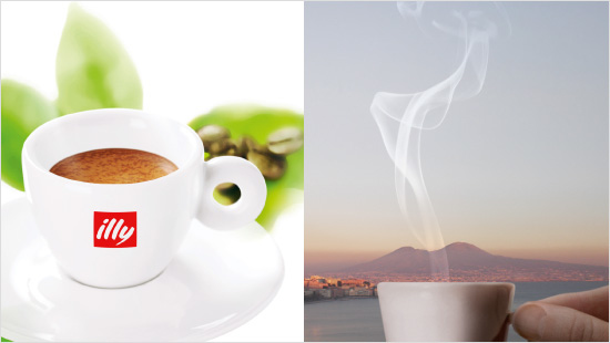 Ogni giorno potrai decidere se gustare il blend illy o la miscela Kimbo, per una vera e propria «libertà di espresso»!