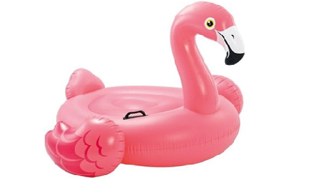 Niets roept zoveel vakantiegevoel op als een felgekleurde flamingo. Neem hem mee naar de plas of het strand in de buurt en waan je aan de Middellandse Zee … Bron: zwembadstore.com/intex-flamingo-ride-on.html