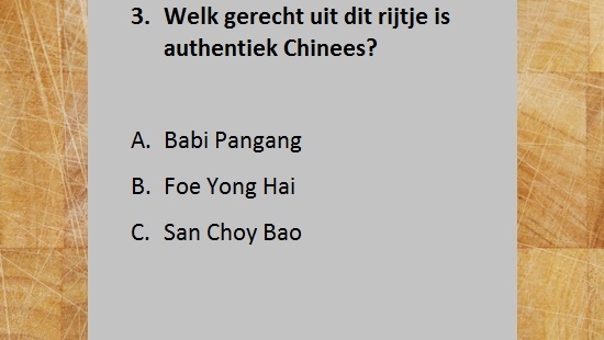 ... en eentje over de traditionele Chinese keuken!