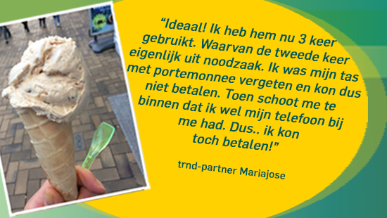 De Wallet komt goed van pas op momenten dat je je portemonnee bent vergeten ...