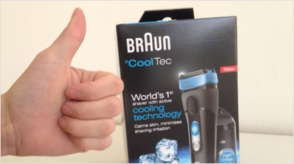 Braun, Cooling Bar, CoolTec, droog scheren, elektrisch scheren, huidirritatie, koelelement, nat scheren, scheerapparaat, scheerbeurt, scheergel, scheerirritatie, scheerschuim, scheren, Thermo Electric Cooling