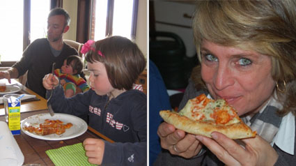 Casa di Mama uit de hand of met mes en vork?