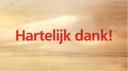Hartelijk dank!