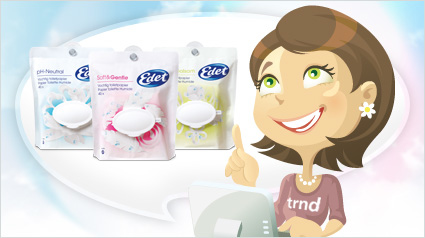 edet vochtig toiletpapier schoon fris