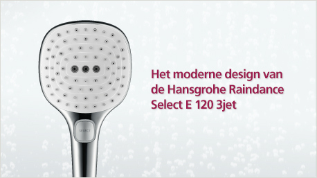 Het moderne design waaruit de Raindance Select E 120 Hansgrohe bestaat, kunnen we in de diashow bekijken.