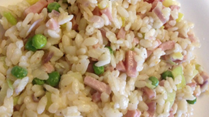 trnd project lassie rijke roerbak risotto italie inspiratie recept erwten en hamblokjes