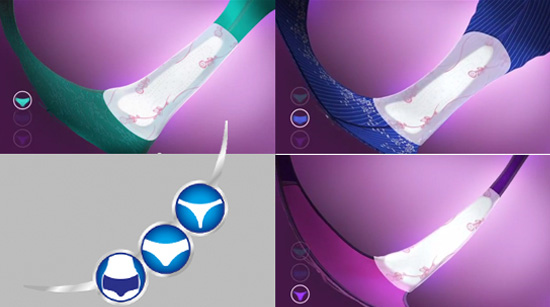 …passen namelijk in elk type ondergoed. De flexibele zijkanten kun je aanpassen aan het ondergoed, terwijl de absorberende kern voor dezelfde zekerheid zorgt als normale inlegkruisjes.