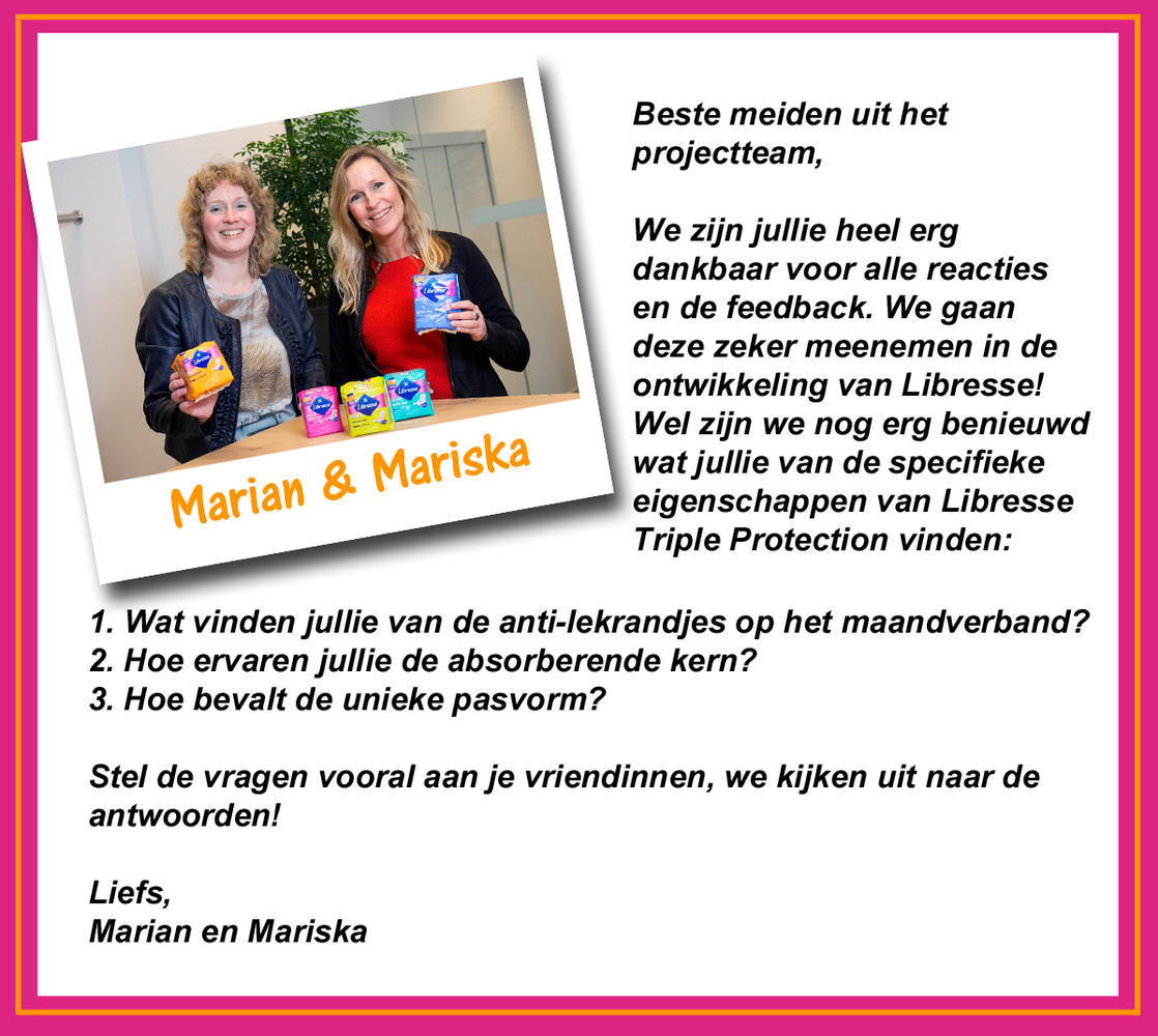 Marian en Mariska aan het woord