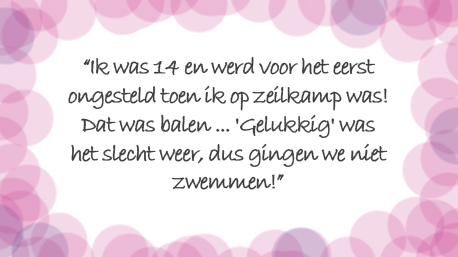 De eerste keer ongesteld ... 