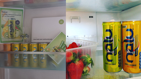 …en de blikjes meteen koud gezet zodat we snel klaar waren voor een eerste test!