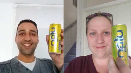 Energieke selfies van trnd-partners Nameh en Purple_ikke