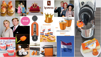 Winnaars oranje Pixie cups.