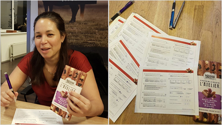 trnd-partner Ansjah heeft haar blije collega's laten proeven en de marktonderzoeksformulieren laten invullen...