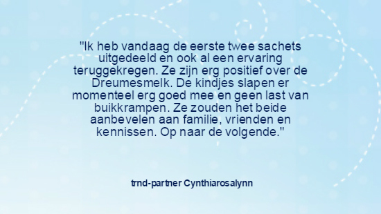 Zo maken trnd-partners Nutrilon Dreumesmelk bekend.