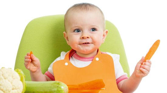 … staat 1 groente centraal, die in elke fase terugkomt. Want door herhaling leert je kindje de kleur, geur en smaak van de groente herkennen en wordt hij vriendjes met groente voor het leven!