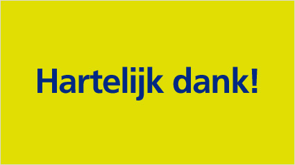Hartelijk dank!
