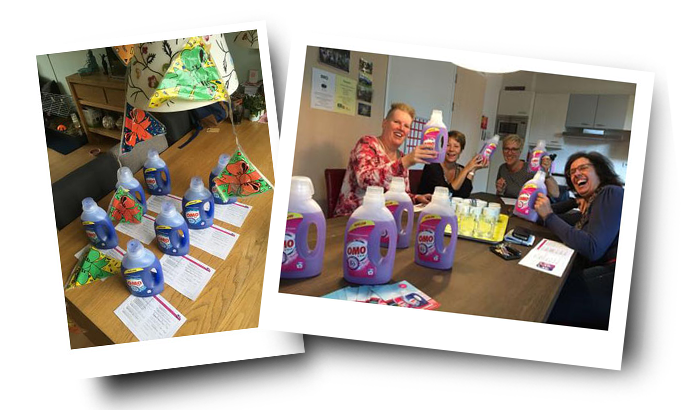 Thuis en op het werk worden OMO feestjes gehouden!