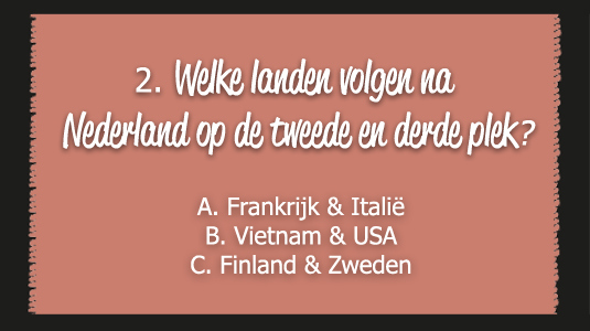 Tip: in het exclusief onderzoek had slechts 30% het  antwoord geraden...