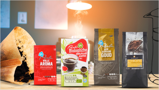 … team filterkoffie proeft Perla Aroma, Perla Biologisch Mild, Perla Goud en Perla Excellent Ethiopië …