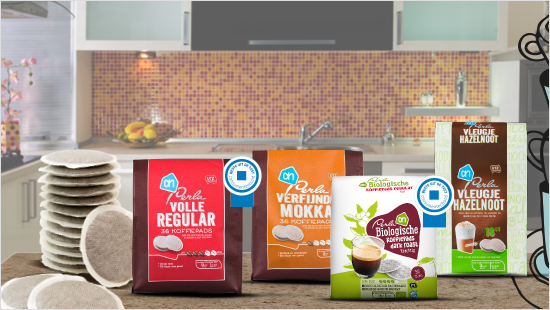 … en team koffiepads proeft Perla Regular, Perla Mokka, Perla Biologisch Dark Roast en Perla Hazelnoot!