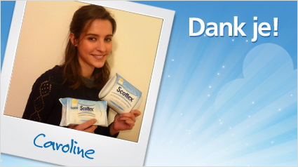 Namens Caroline en het hele Scottex team: bedankt!