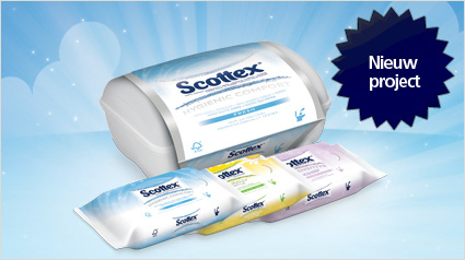 Nieuw trnd-project: Scottex vochtig toiletpapier.
