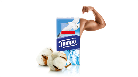 Of je nu thuis bent of onderweg, Tempo is er voor je. Tempo zakdoekjes bevatten echte katoenvezels en zijn 4-laags, zodat je altijd kunt rekenen op een zacht én sterk zakdoekje. Tempo zakdoekjes zijn verpakt in losse pakjes om mee te nemen, en zitten ook…