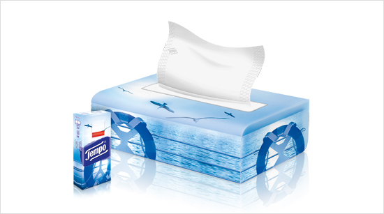 …in een Tissue Box. Zo heb je thuis of op je werk in een handomdraai een zakdoekje bij de hand, dat zacht en sterk genoeg is…