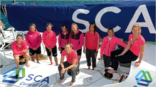 … zes verschillende Ocean Designs. Hiermee steunt Tempo het 100% vrouwelijke SCA-team in hun zeilrace rondom de wereld tijdens de Volvo Ocean Race. Met Tempo gaan we met z’n allen volle kracht vooruit! Naast zakdoekjes om uit te delen…