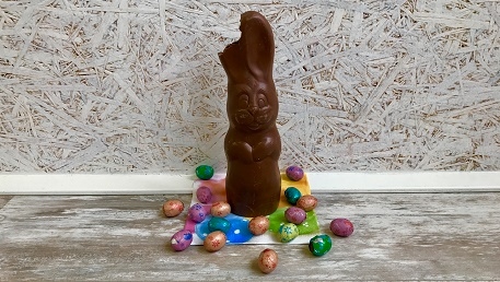 Wij zijn alvast begonnen met het vieren van Pasen...