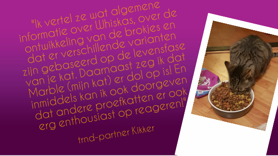 We gaan voor de eindsprint! Tijdens ons project met Whiskas hebben we de brokjes (beter) leren kennen...