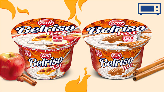 Belriso Hot Pieczone Jabłko i Belriso Hot Cynamon nie tylko rozbudzą Twoje zmysły, ale też przyjemnie rozgrzeją od środka po przygotowaniu w mikrofalówce. 