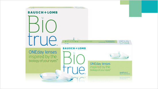 Jednodniowe soczewki kontaktowe Biotrue® ONEday, inspirowane biologią ludzkiego oka.
