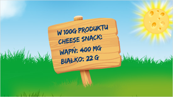 Przekaska serowa Cheese Snack nie tylko smakuje dobrze, ale jest równiez zdrowa. 