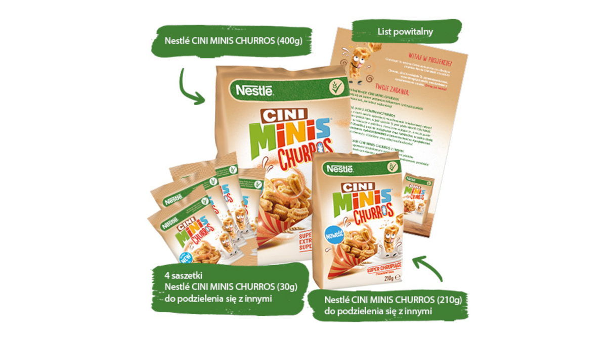 Schrup swoją śniadaniową rutynę z Nestlé CINI MINIS CHURROS! 