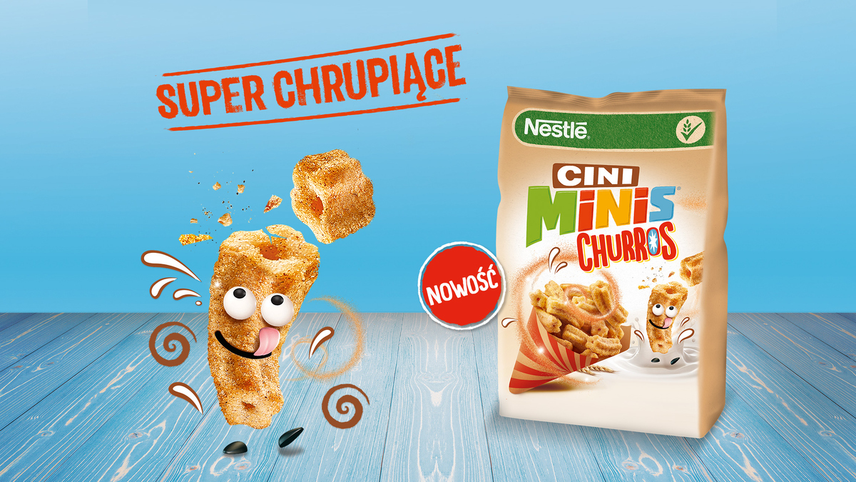 Schrup swoją śniadaniową rutynę z Nestlé CINI MINIS CHURROS! 