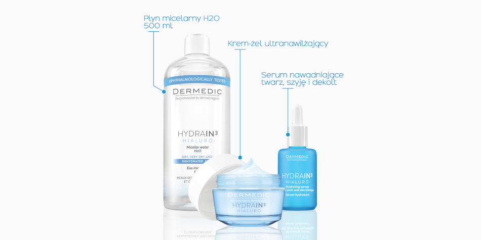 Zadbaj o odpowiednie nawilżenie skóry z Dermedic Hydrainᵌ Hialuro!