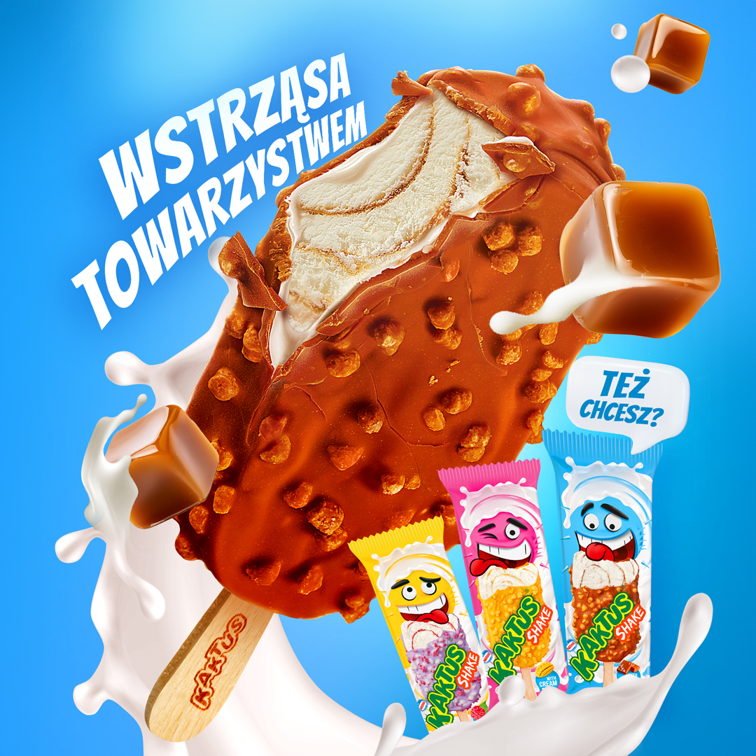 KAKTUS SHAKE śmietanka z sosem słony karmel