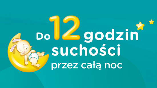 ... utrzymują skórę dziecka  suchą aż do 12 godzin.