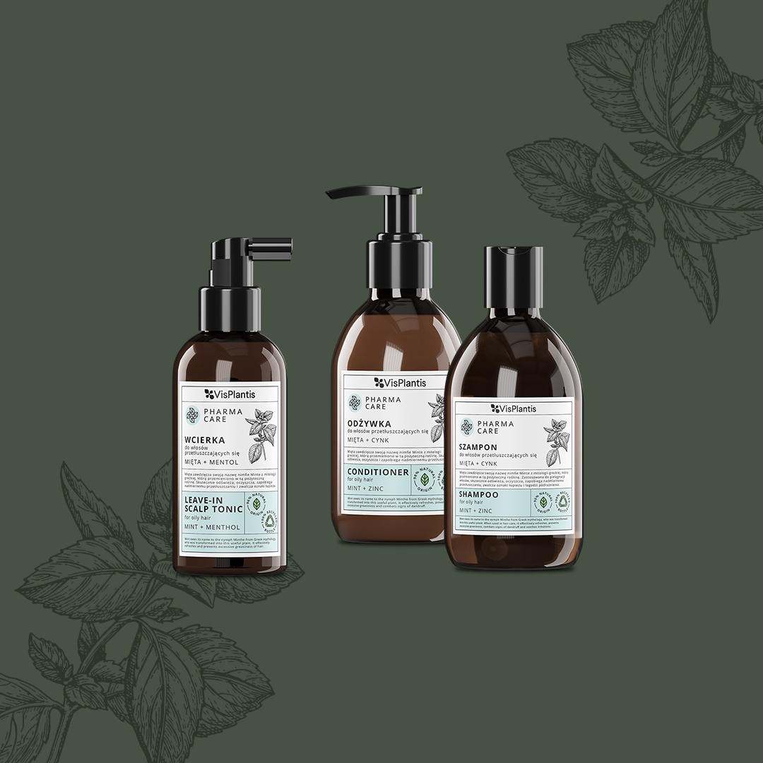 Zestaw do włosów przetłuszczających się z miętą