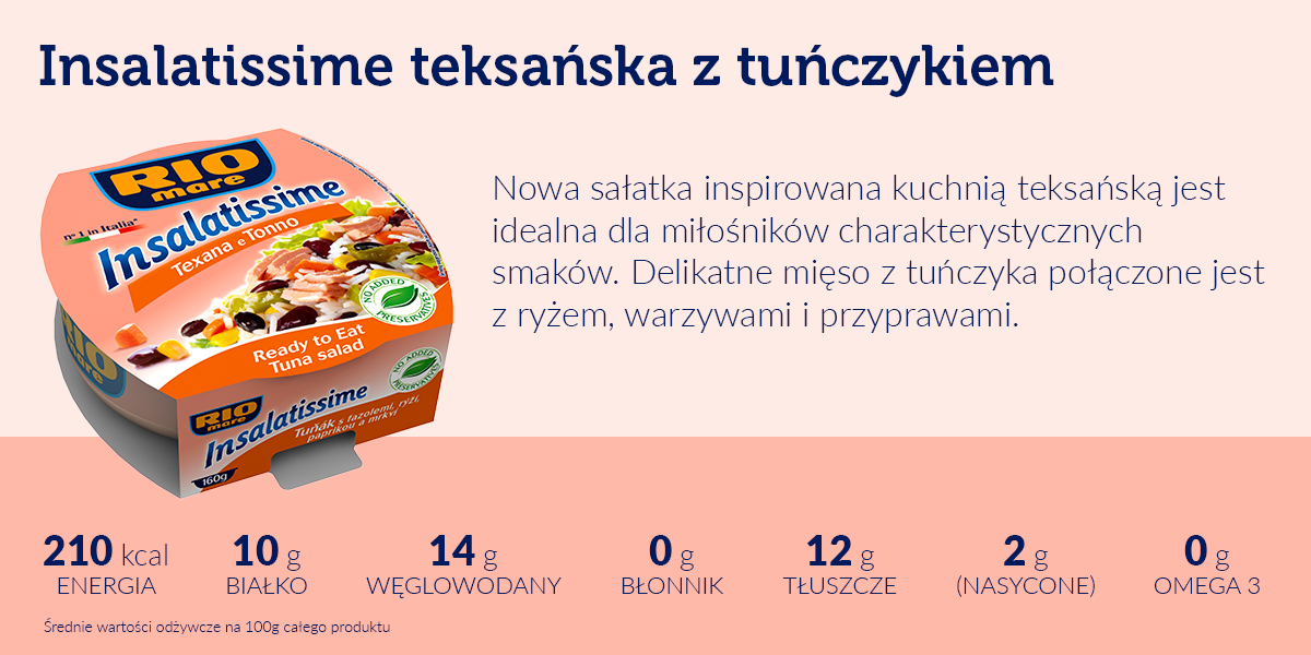 Insalatissime teksańska z tuńczykiem