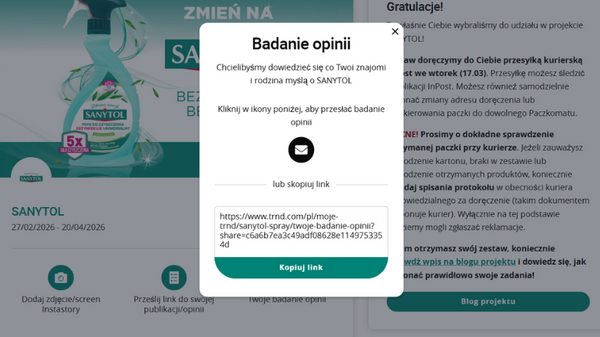 woje badanie opinii -  instrukcja