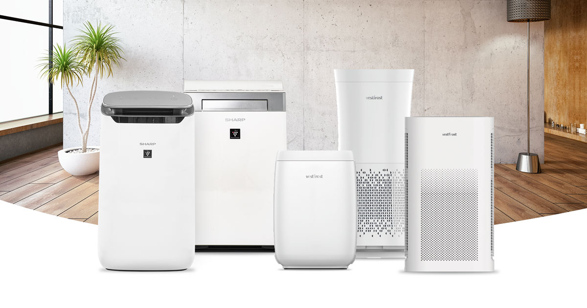 Ciesz się zdrowym, krystalicznie czystym powietrzem w swoim domu z oczyszczaczami powietrza Sharp & Vestfrost!