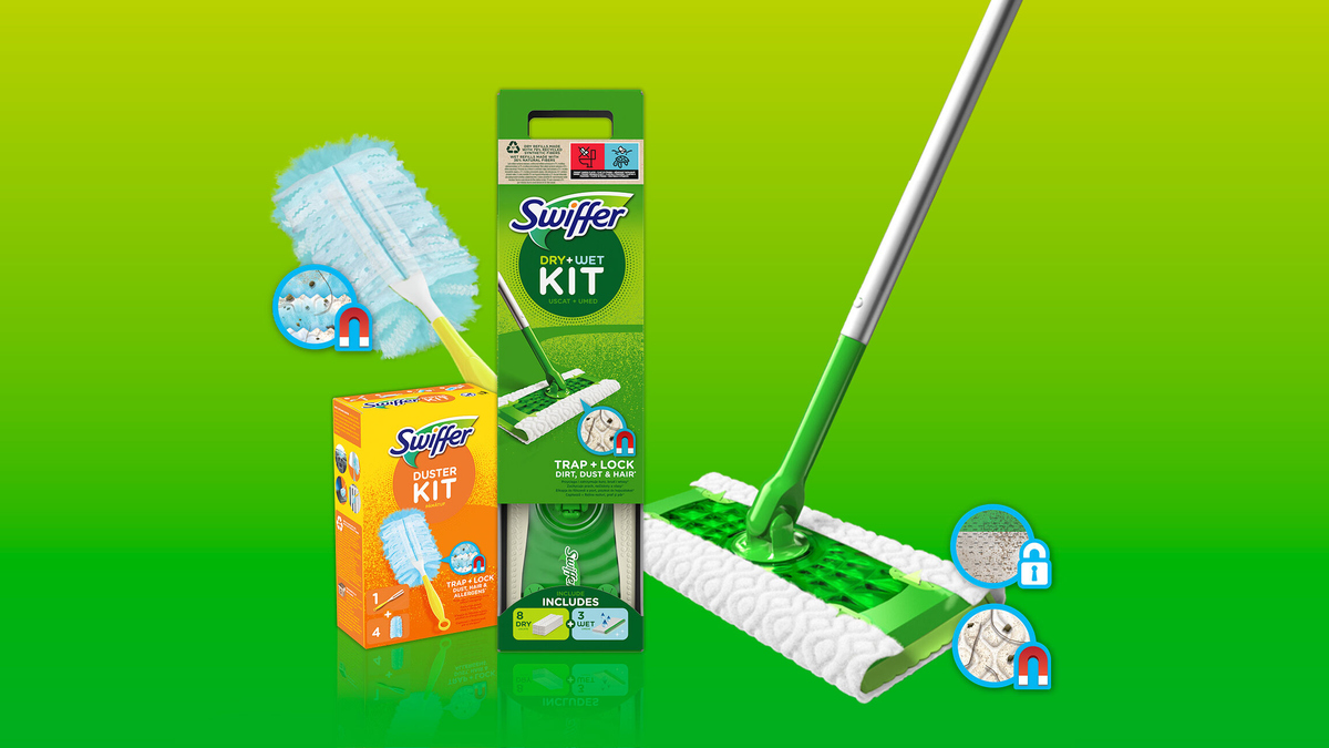 Odkryj nieskazitelną czystość za jednym pociągnięciem z produktami Swiffer!